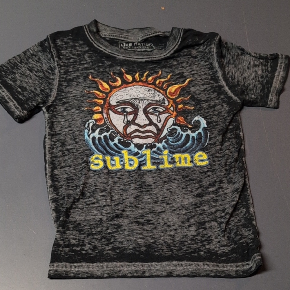 Live Nation 5T Kids Black and Yellow Sublime Tee